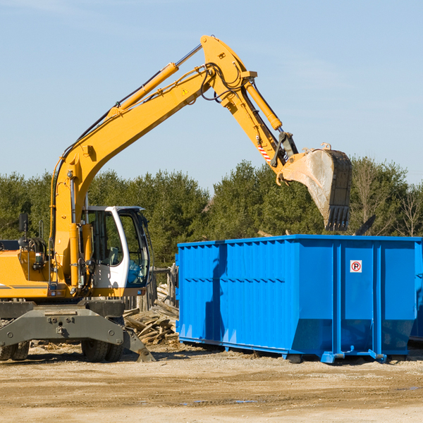 what are the rental fees for a residential dumpster in Manchester California